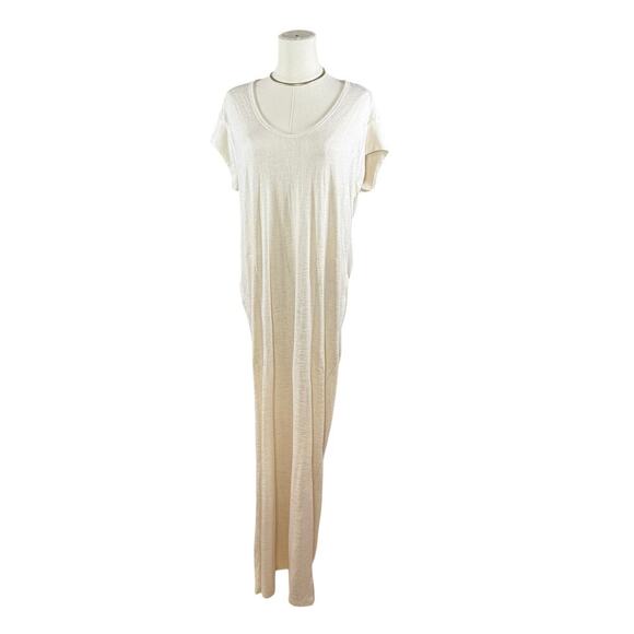 Athleta Martinique Maxi Dress | Asiago White | minimalist coastal drapey | Small - Picture 2 of 10